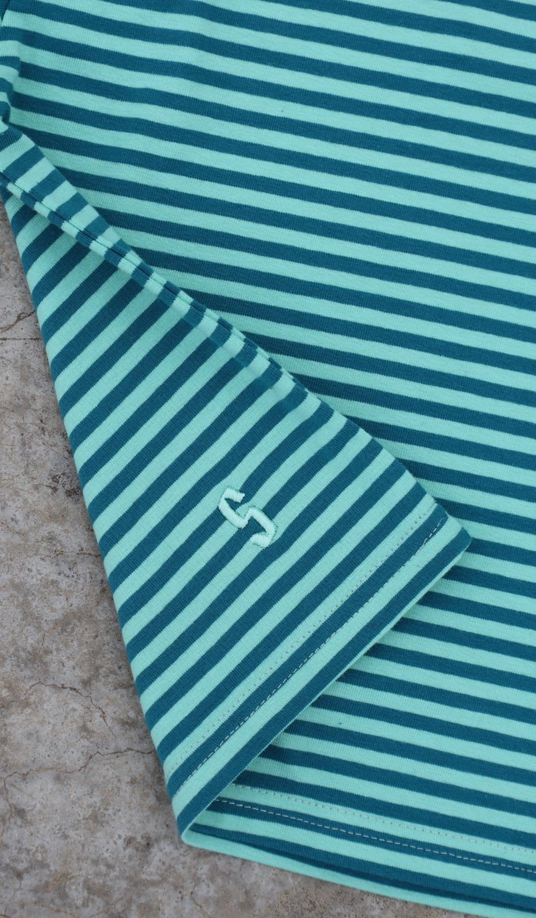 Cool Mint Stripe Tee - Adults