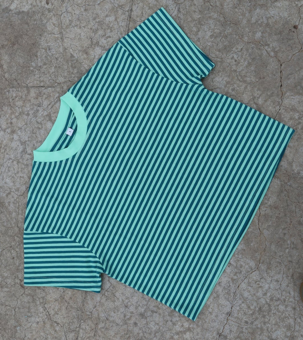 Cool Mint Stripe Tee - Kids