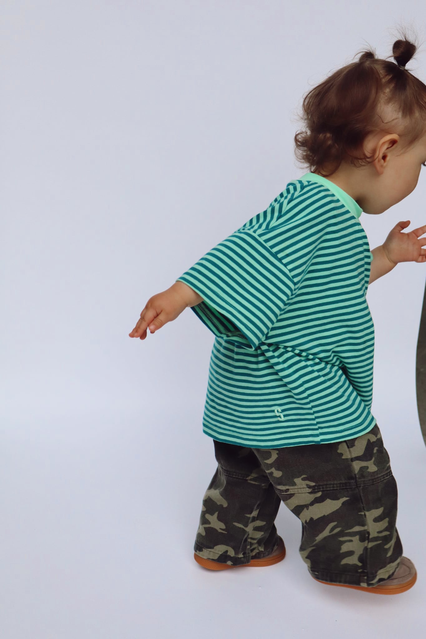 Cool Mint Stripe Tee - Kids