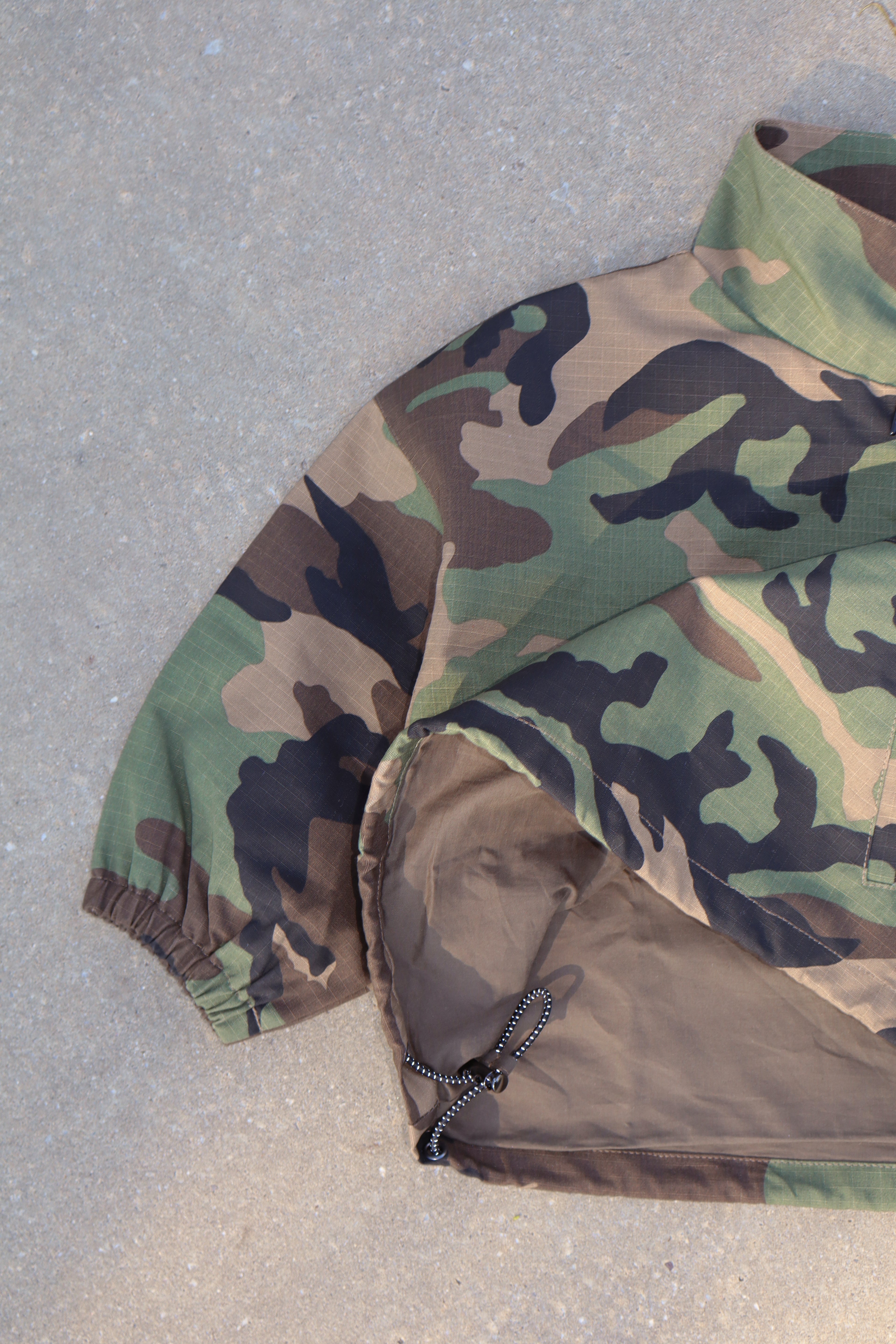 Camo 1/4 zip pullover