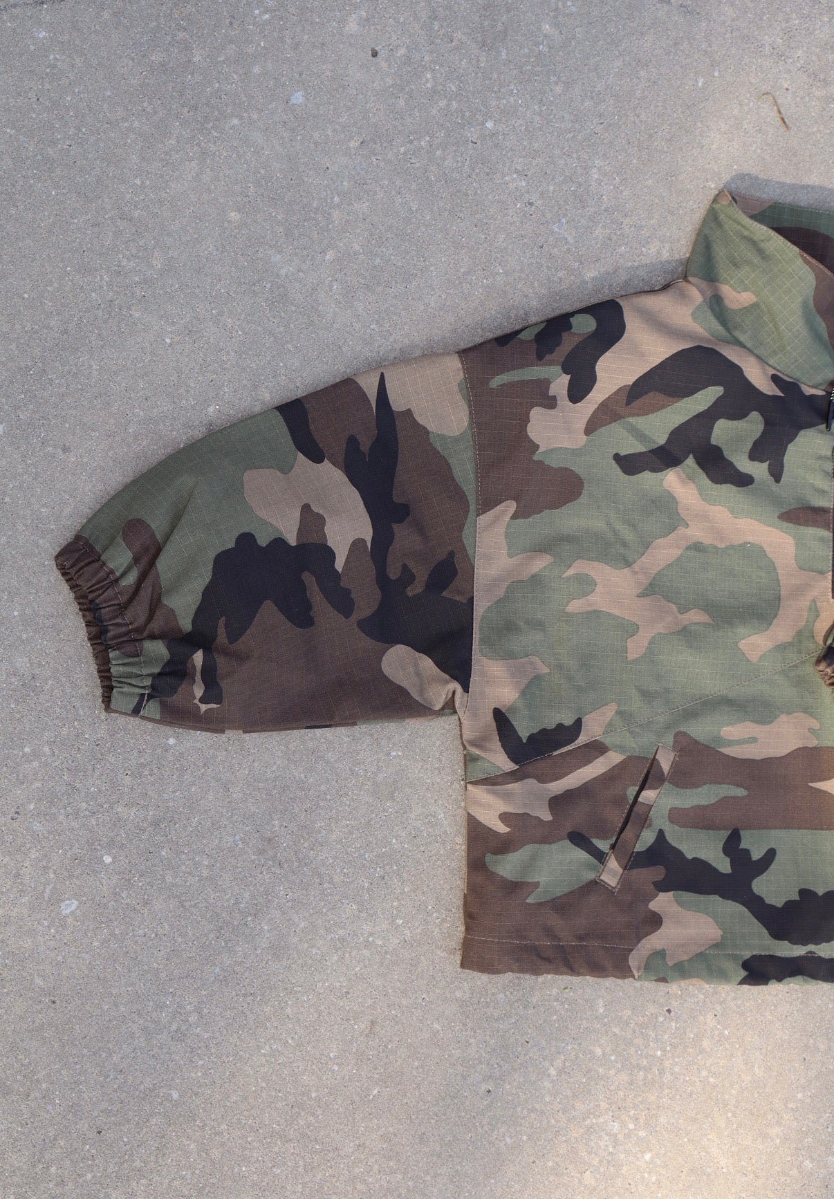 Camo 1/4 zip pullover