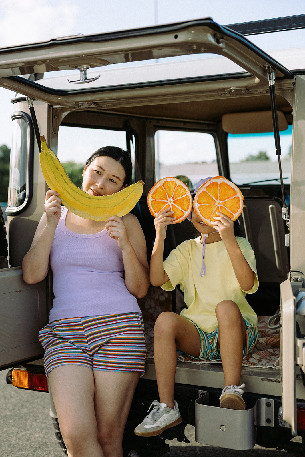 Tutti Fruiti Stripe Terry Shorts - Adults