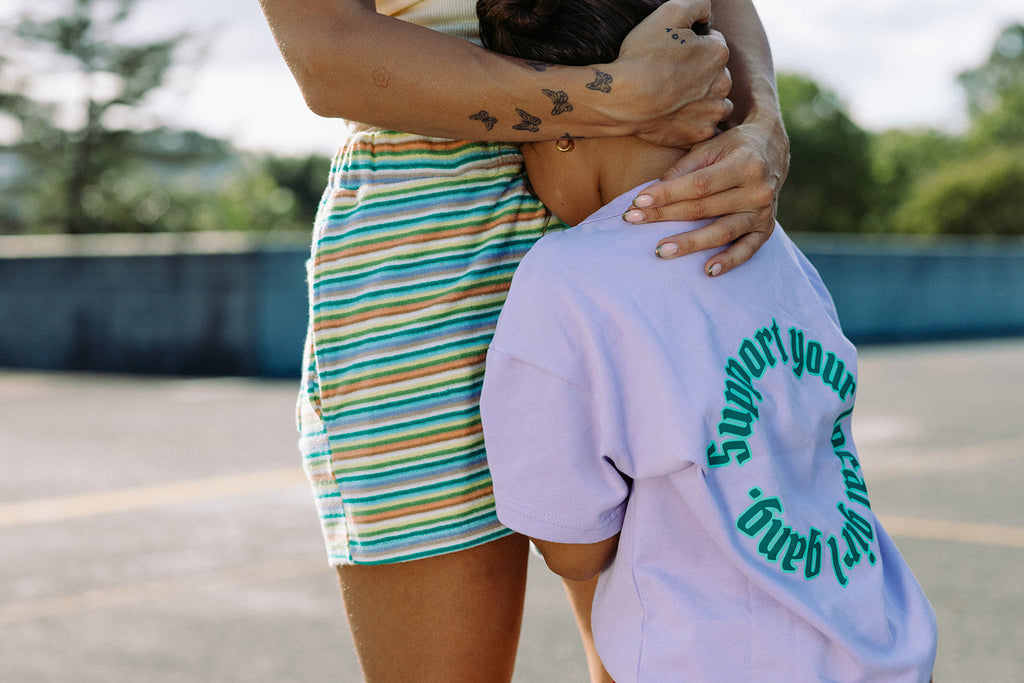 Support Your Local Girl Gang Tee – Lilac