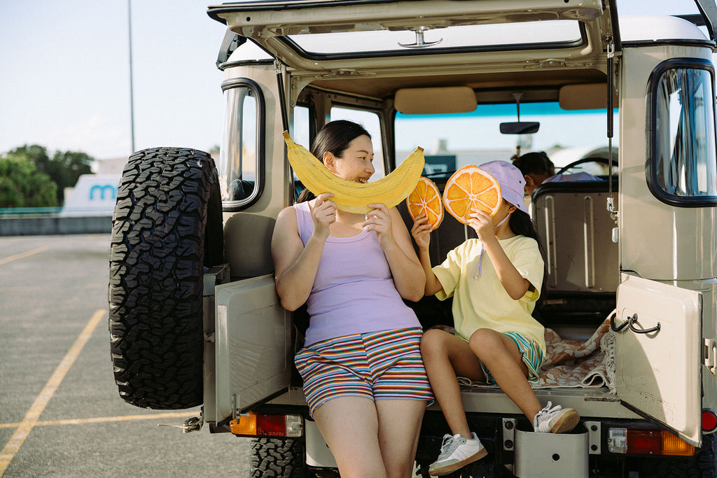 Tutti Fruiti Stripe Terry Shorts - Adults