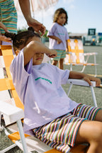 Tutti Fruiti Stripe Terry Shorts- Kids