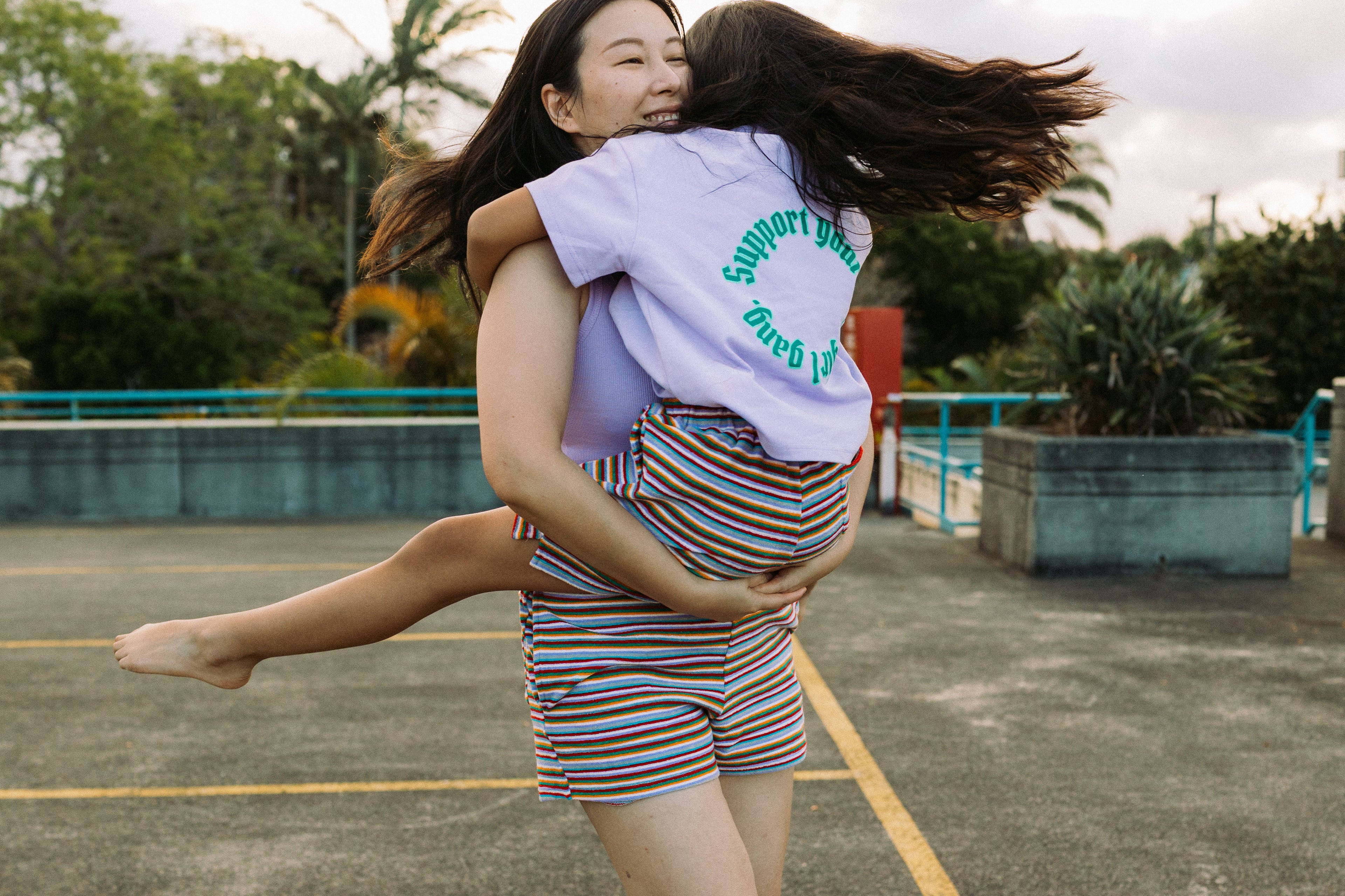 Tutti Fruiti Stripe Terry Shorts- Kids