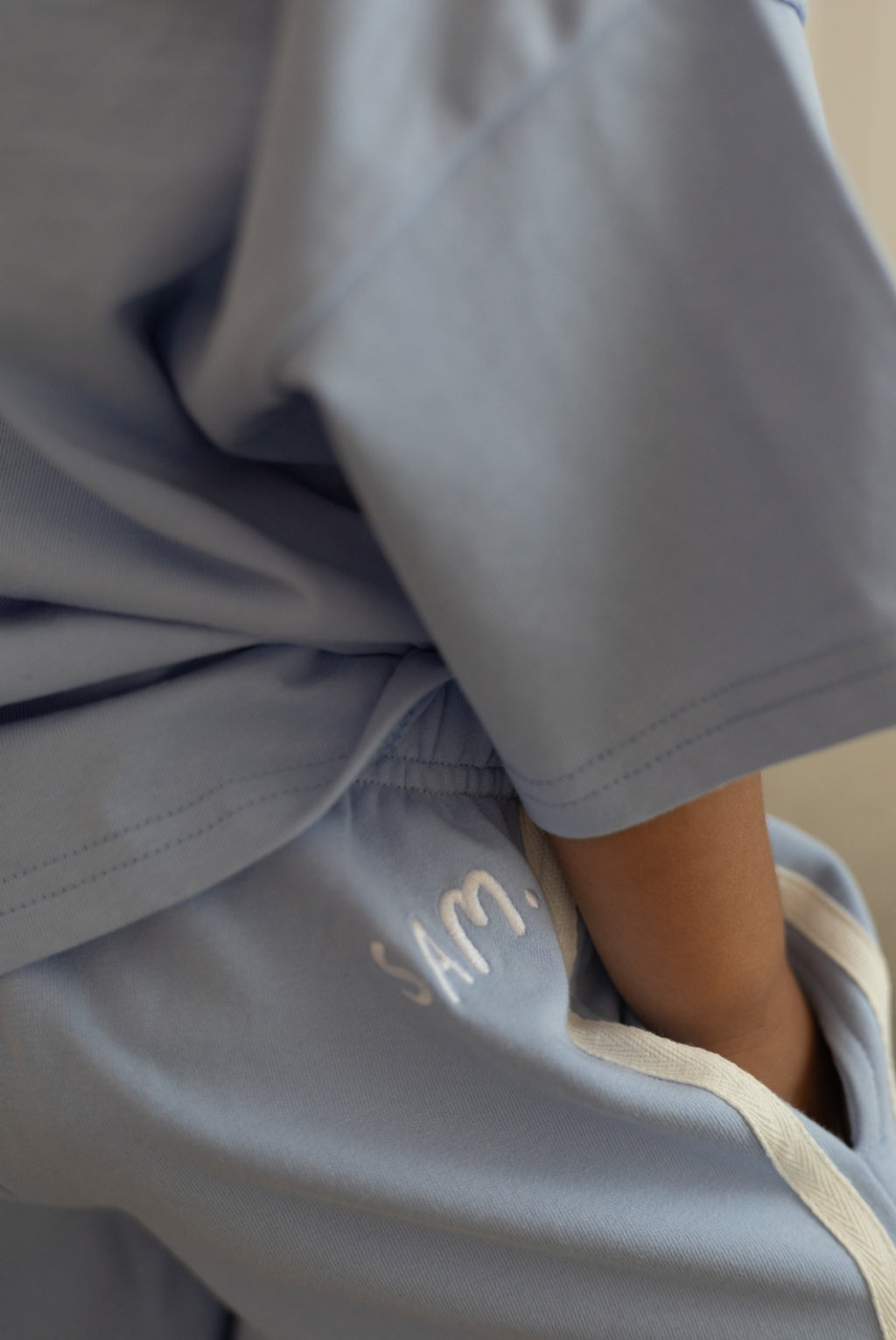 Relaxed Racer Shorts - Blue