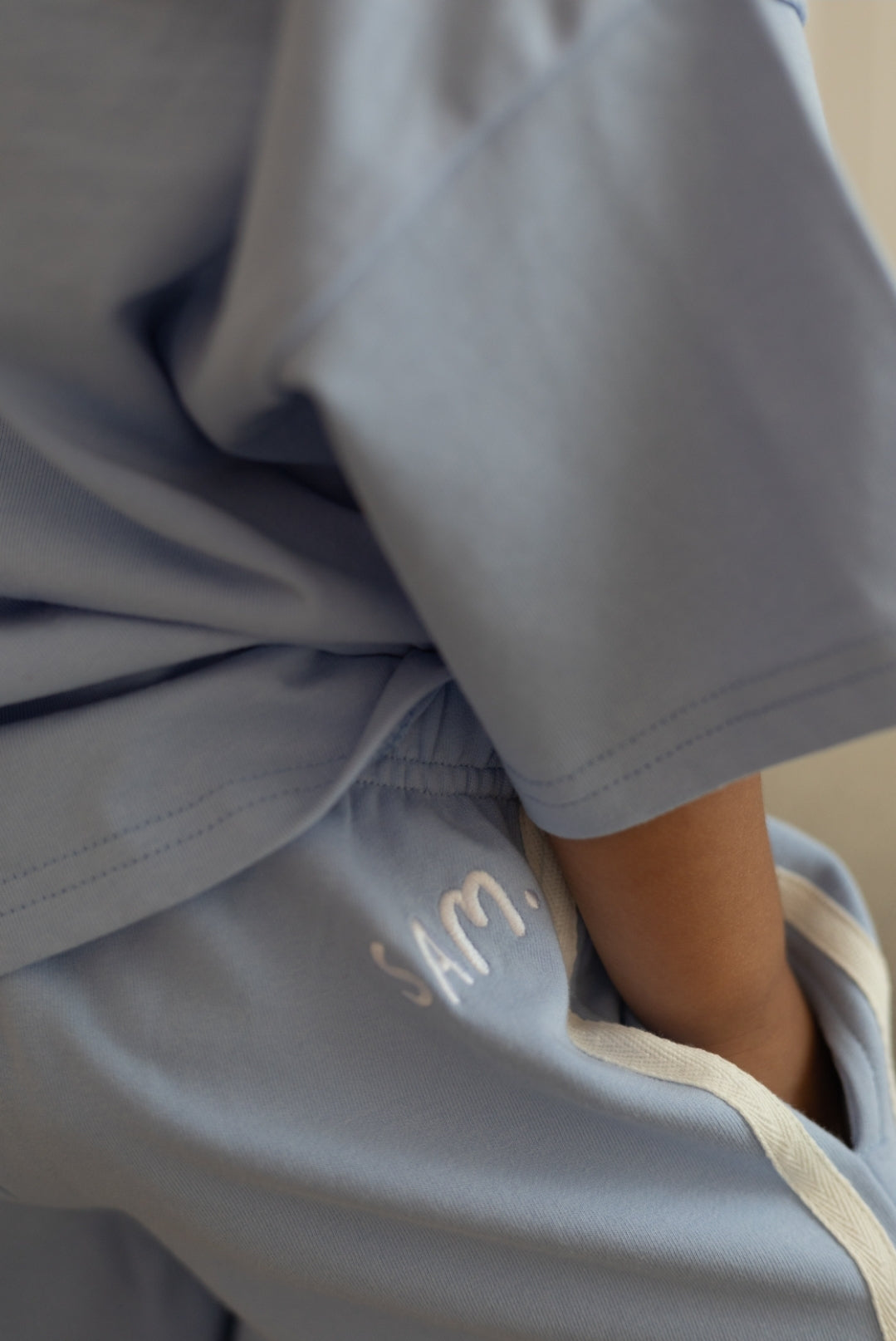 Relaxed Racer Shorts - Blue